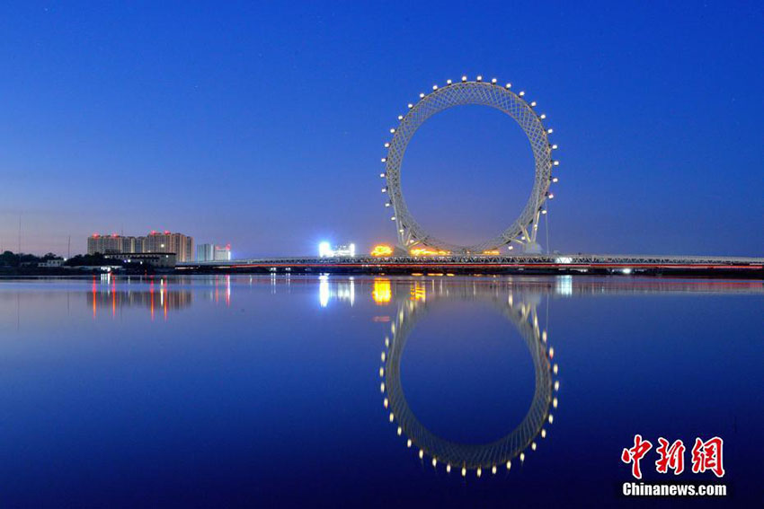 Maior roda gigante sem eixo do mundo inaugurada em Shandong