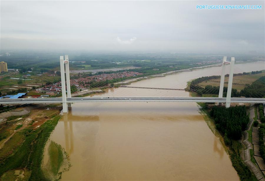 Ponte Qihe do rio Amarelo entra em operação em Shandong, leste da China