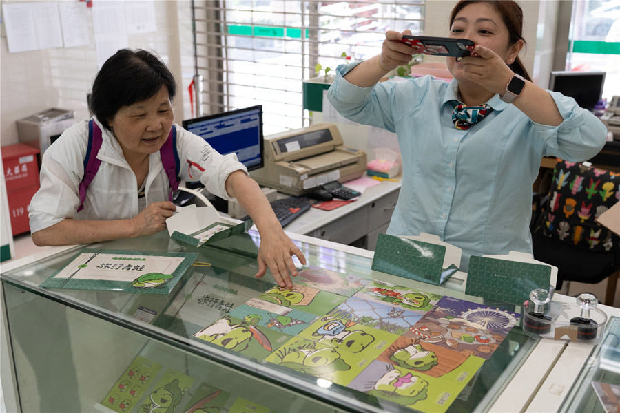 Agências dos correios temáticas do “Sapo Viajante” em destaque em Shanghai