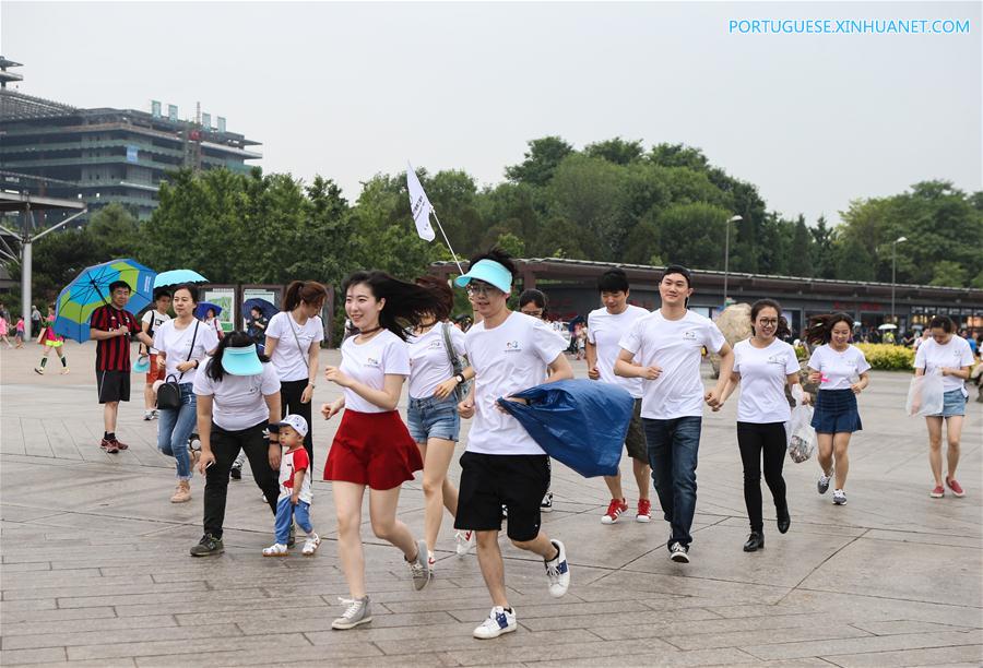 Atividades voluntárias realizadas na China para receber Dia Mundial do Meio Ambiente