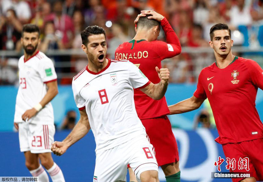 Cristiano Ronaldo falha o pênalti e Portugal empata o Irã por 1 a 1