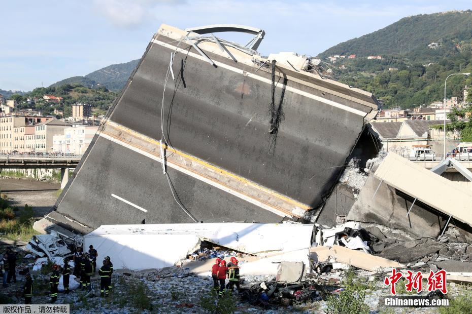 Queda de ponte deixa 39 mortos na Itália