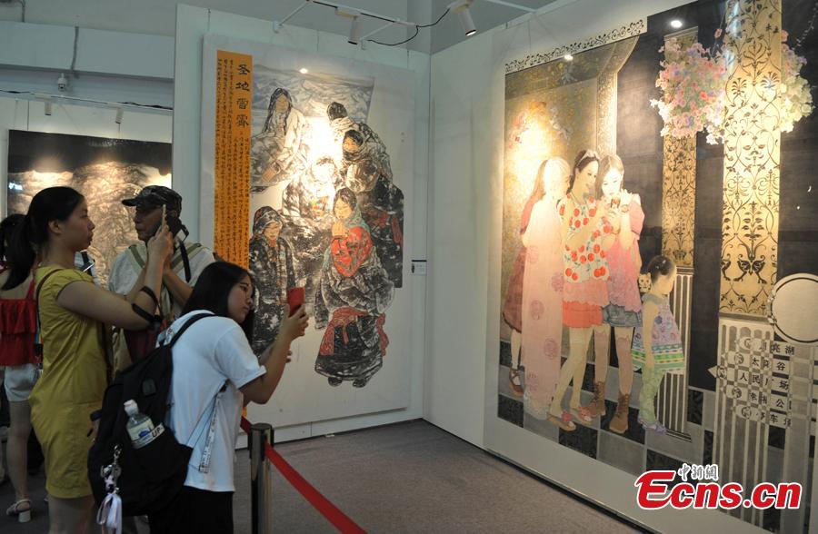 Galeria: Pinturas chinesas sobre Rota da Seda Marítima exibidas em Fuzhou