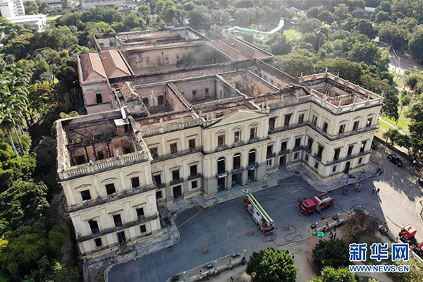 Decorrem investigações ao Museu Nacional do Brasil após incêndio