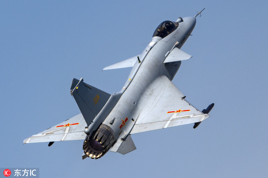 Airshow China 2018: Caças J-10B participam em treinamento em Zhuhai