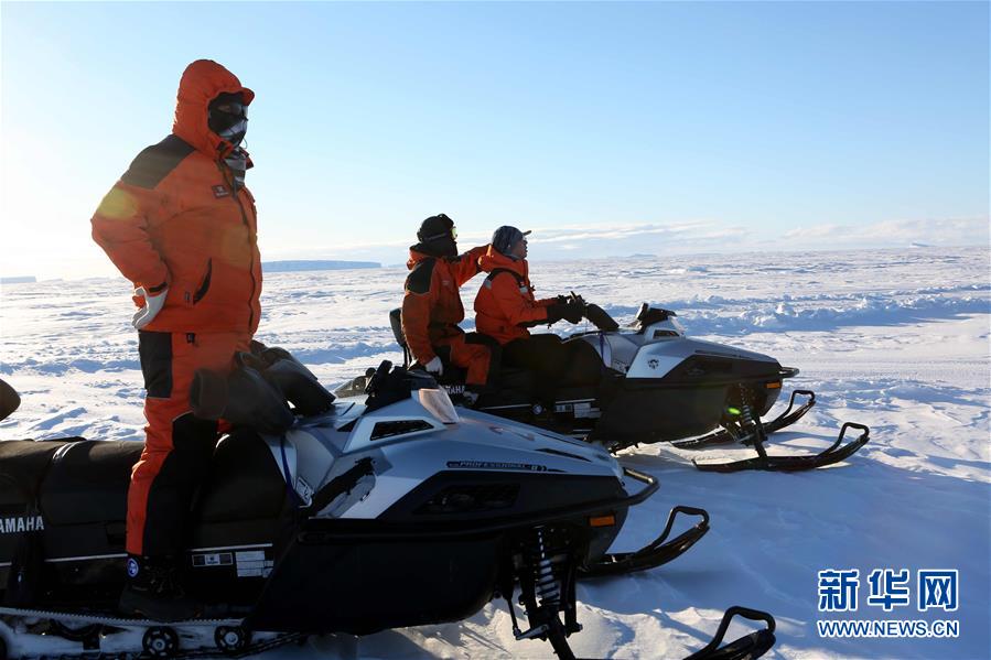 Descarregamento na Antártica de todas as condições meteorológicas