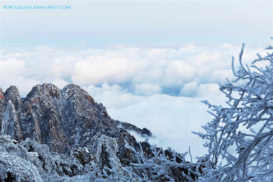 Galeria: Montanha Huangshan coberta de neve