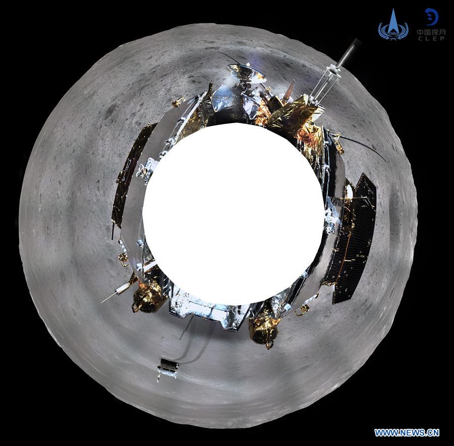 Sonda chinesa Chang'e-4 tira fotos panorâmicas do lado escuro da Lua