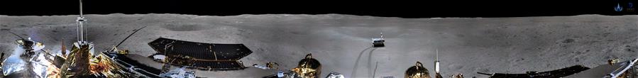 Sonda chinesa Chang'e-4 tira fotos panorâmicas do lado escuro da Lua