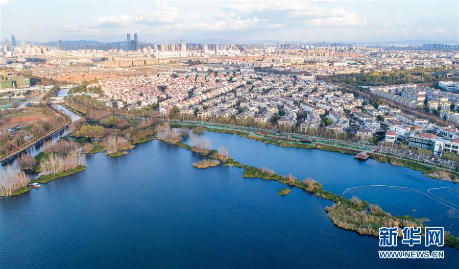 Qualidade da água do Lago Dianchi eleva para classe IV em 2018 