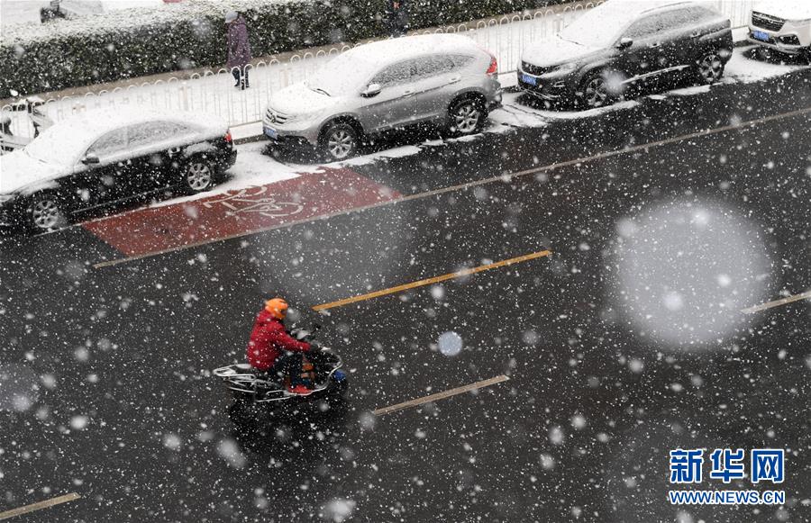 Beijing coberta de branco após primeira queda de neve do ano