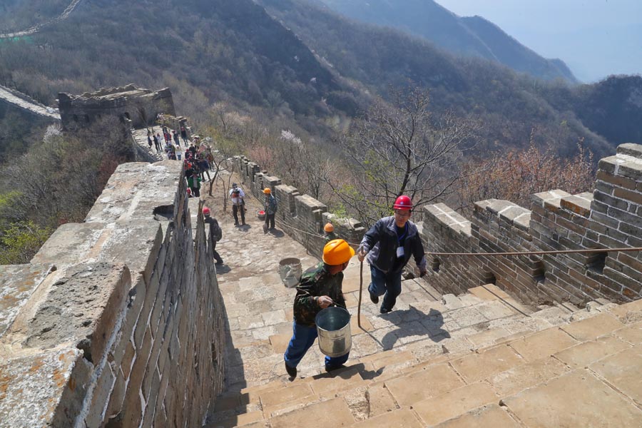 China reforça proteção da Grande Muralha