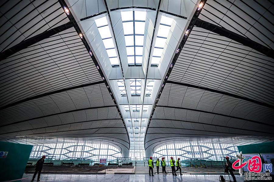 Novo aeroporto internacional de Beijing aberto à imprensa