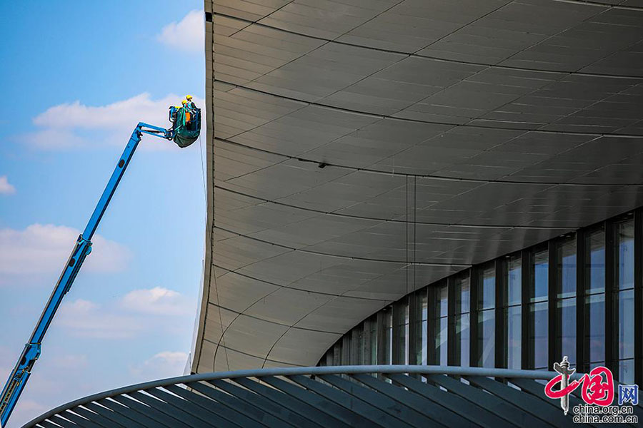 Novo aeroporto internacional de Beijing aberto à imprensa