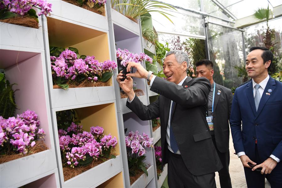 Galeria:Xi e líderes estrangeiros visitam Exposição Internacional de Horticultura