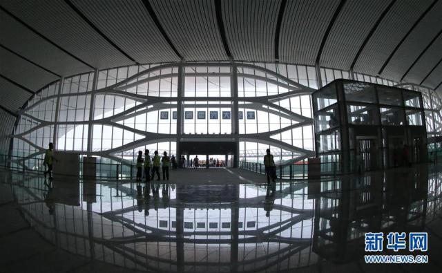 Galeria：Construção do terminal do novo aeroporto internacional de Beijing entra na fase final