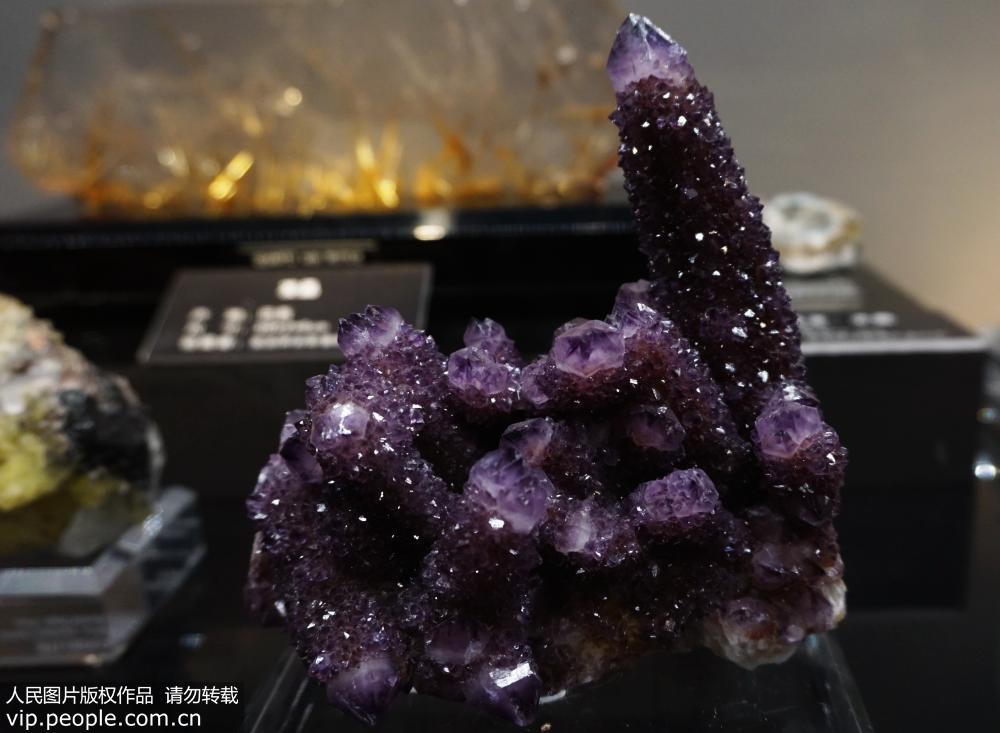 Exposição especial de pedras preciosas e minerais raros totalizando mais de 100 milhões de yuans em Hangzhou