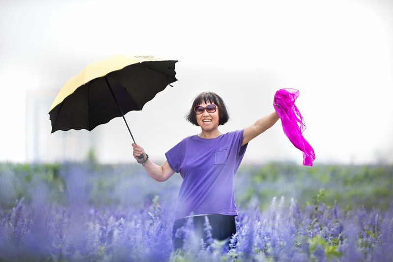 Mongólia Interior: Jardim de lavanda em Tongliao faz sucesso entre turistas