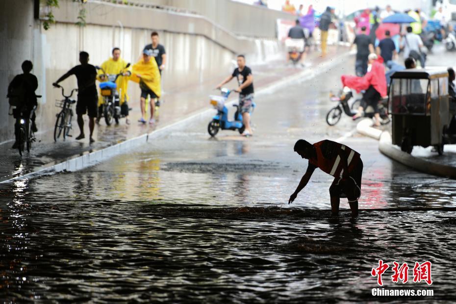 Tianjin sofre fortes chuvas