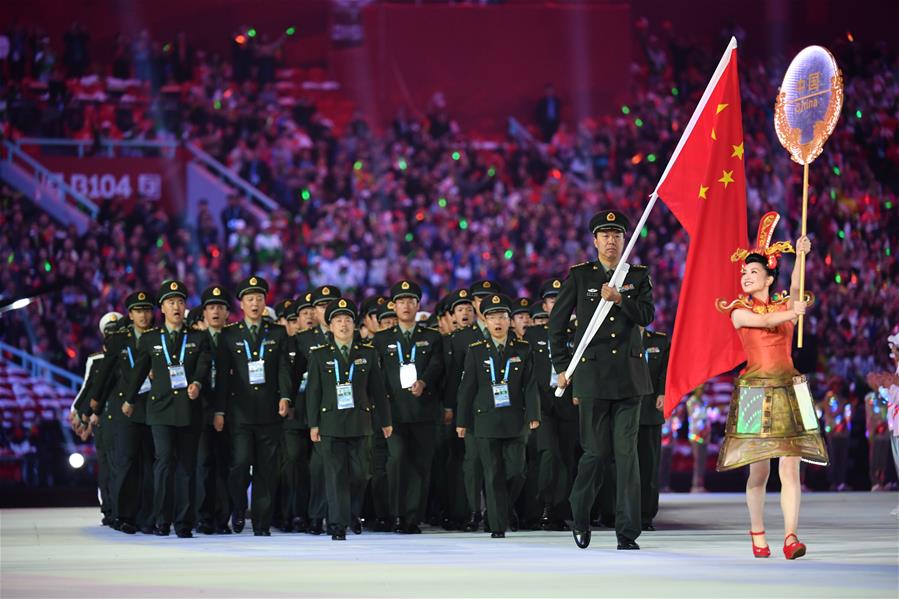 Jogos Mundiais Militares 2019 são abertos no centro da China