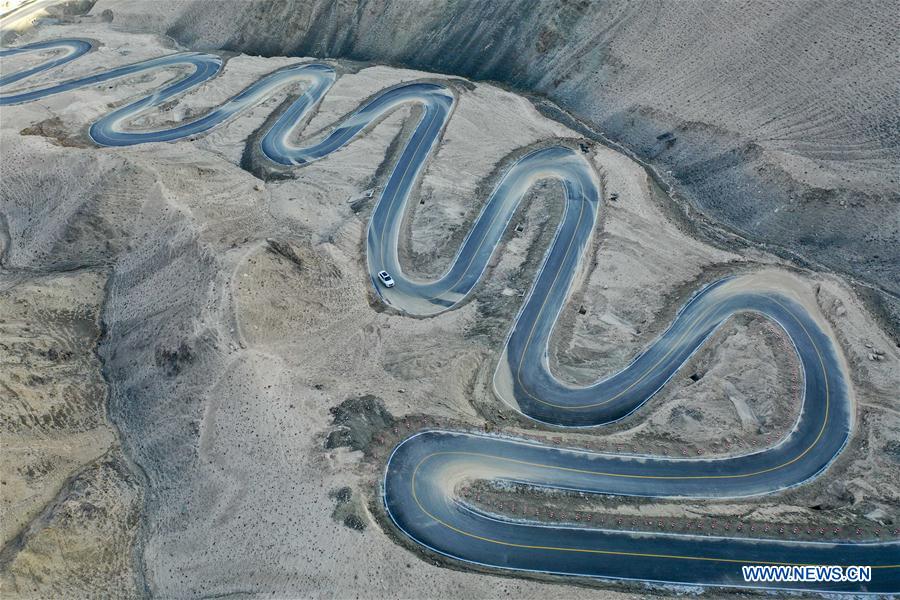 Xinjiang: vista aérea da 