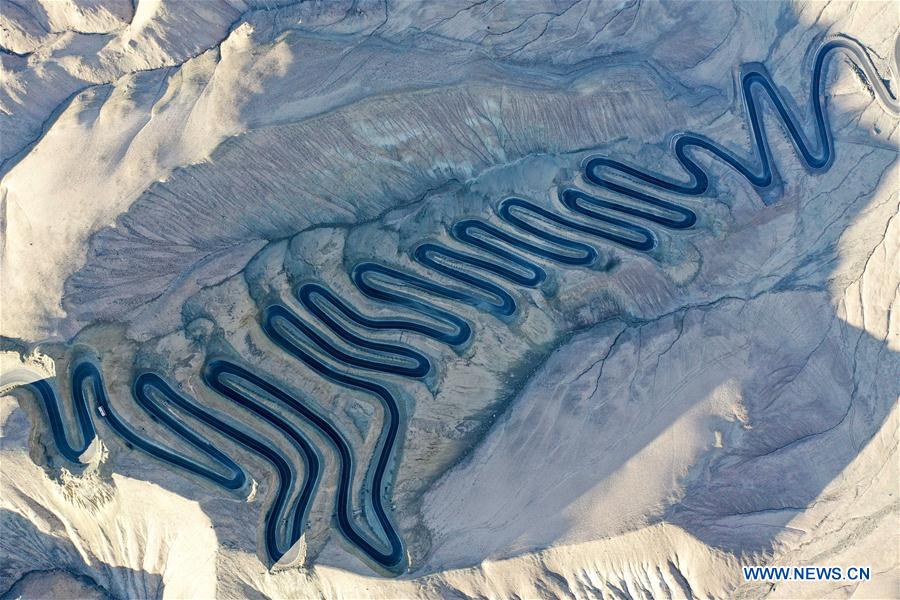 Xinjiang: vista aérea da 