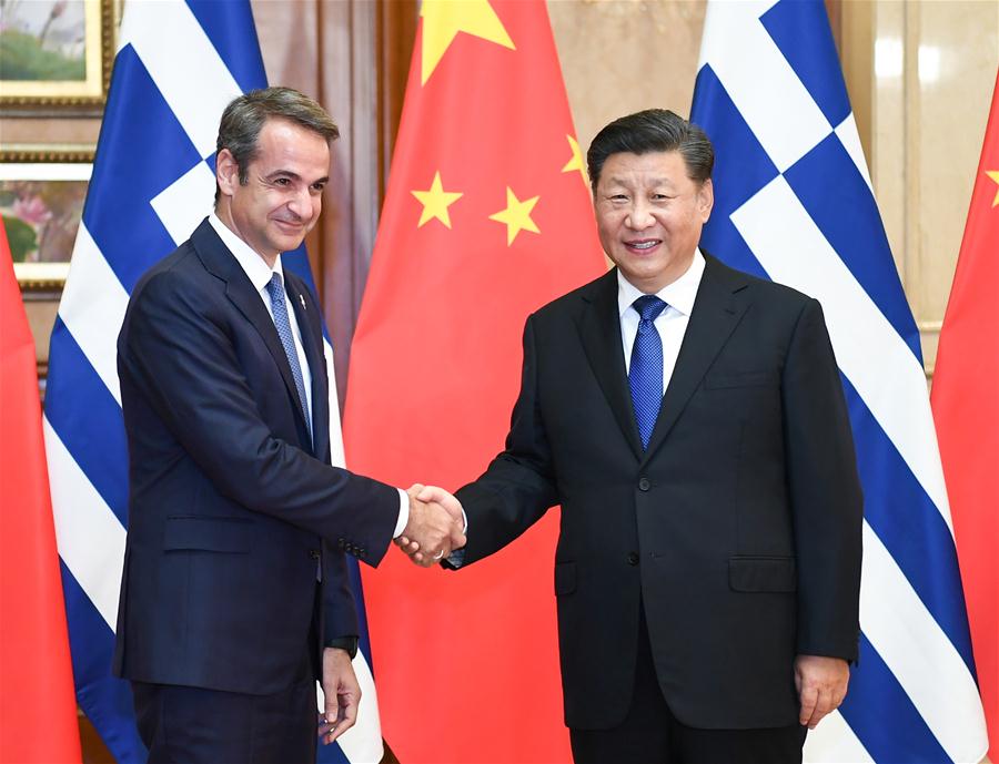 Xi Jinping recebe primeiro-ministro grego