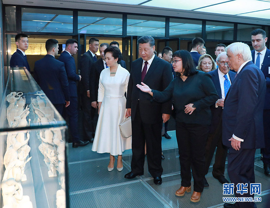 Presidentes chinês e grego visitam Museu da Acrópole