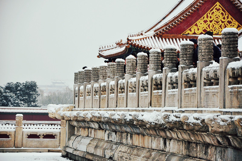 Galeria: Cidade proibida coberta de neve atrai visitantes