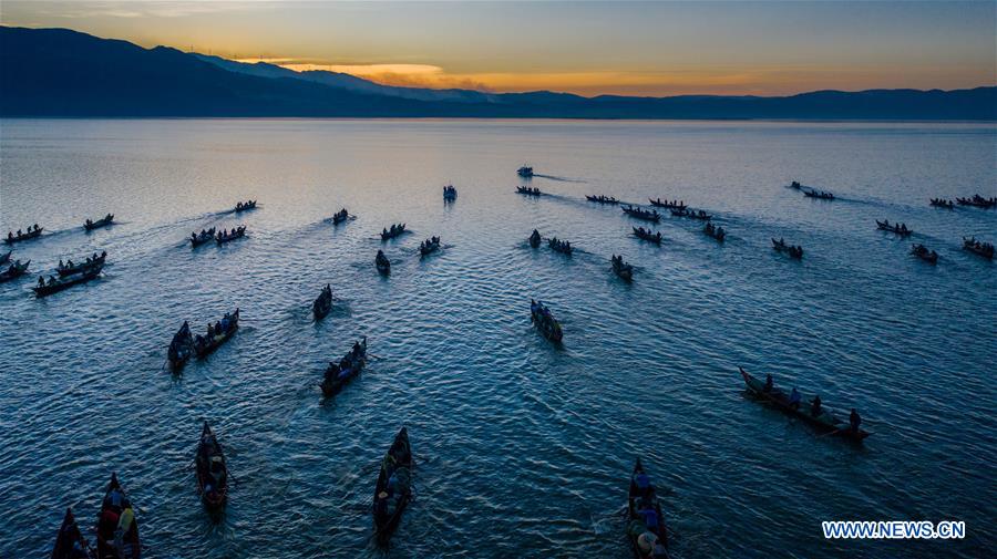 Yunnan: proibição de pesca suspensa temporariamente no lago Xingyun