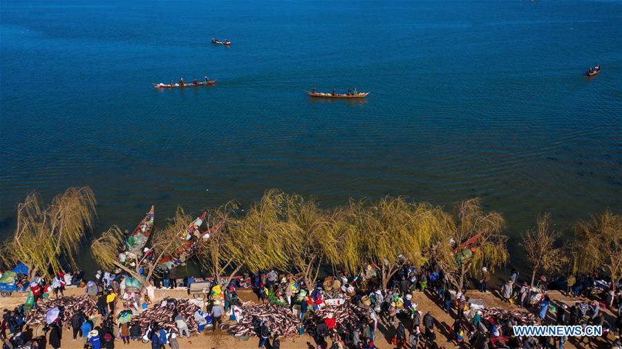 Yunnan: proibição de pesca suspensa temporariamente no lago Xingyun