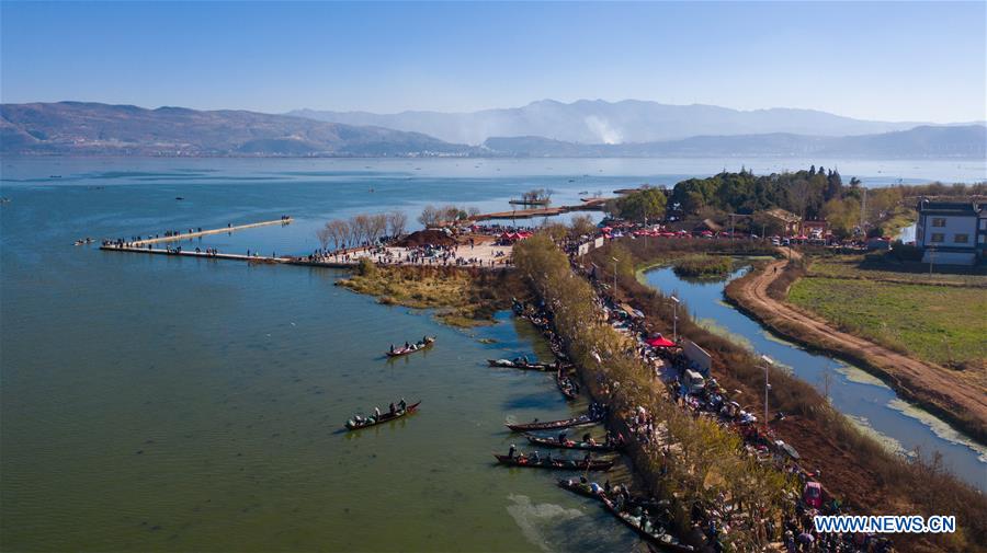 Yunnan: proibição de pesca suspensa temporariamente no lago Xingyun