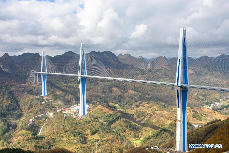 Guizhou: ponte Pingtang será aberta no início de 2020