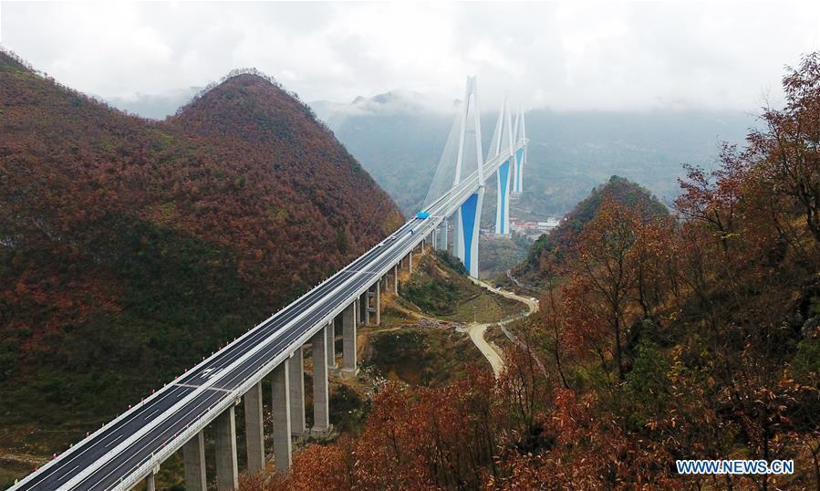 Guizhou: ponte Pingtang será aberta no início de 2020