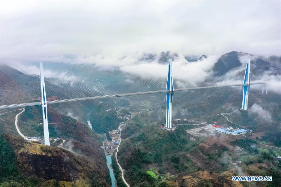 Guizhou: ponte Pingtang será aberta no início de 2020