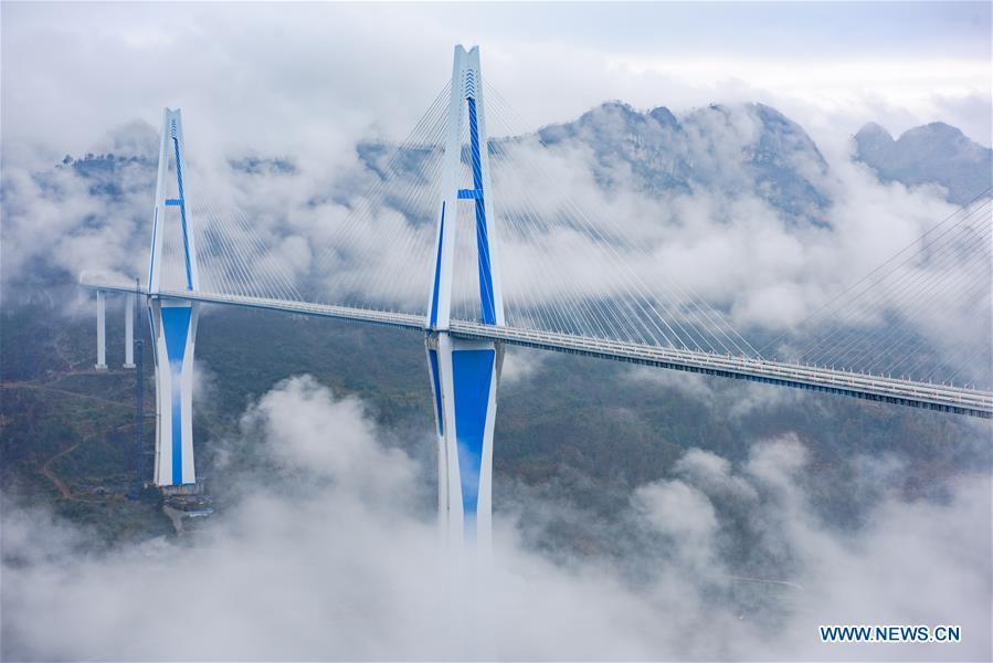 Guizhou: ponte Pingtang será aberta no início de 2020