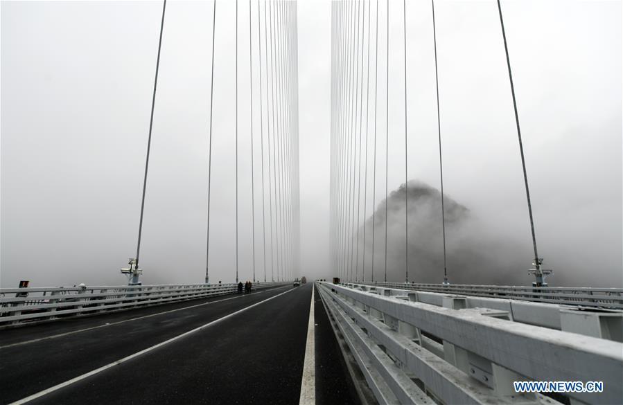 Guizhou: ponte Pingtang será aberta no início de 2020