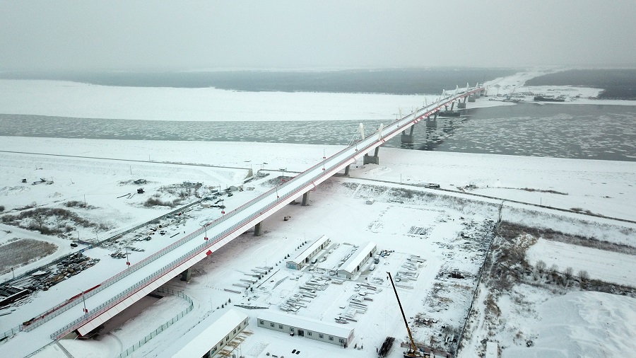 Ponte-estrada China-Rússia pronta para abrir