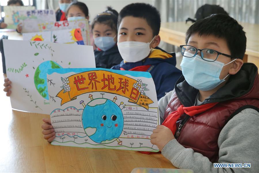 Atividade temática do Dia da Terra realizada na China