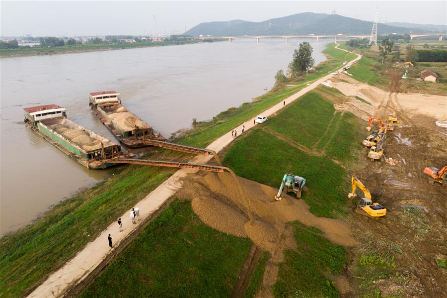 Galeria: concluídas obras de reparo no dique no distrito de Lixian, província de Hunan