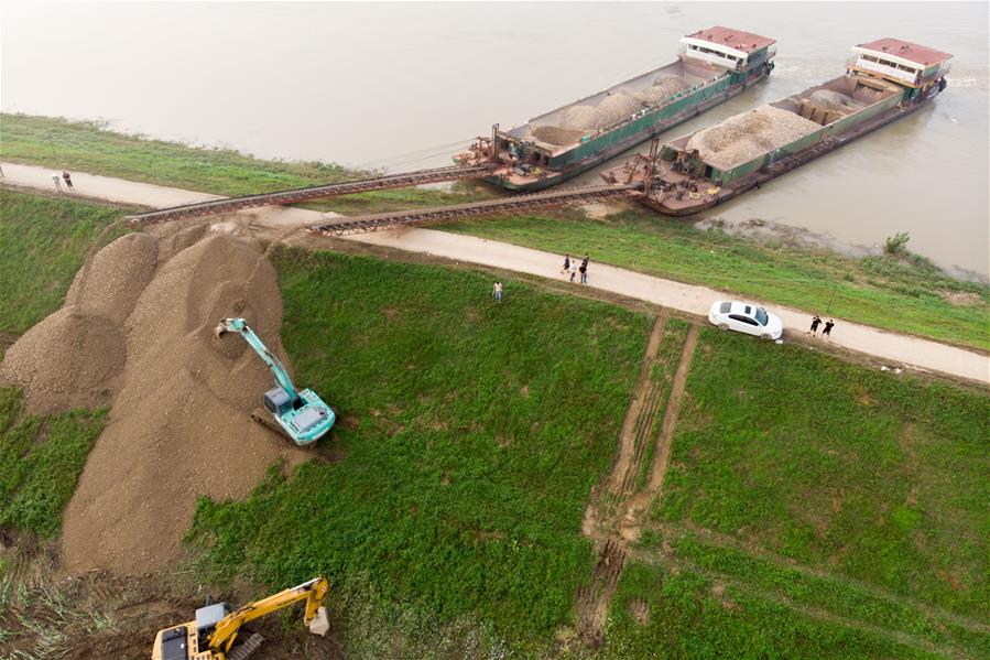 Galeria: concluídas obras de reparo no dique no distrito de Lixian, província de Hunan