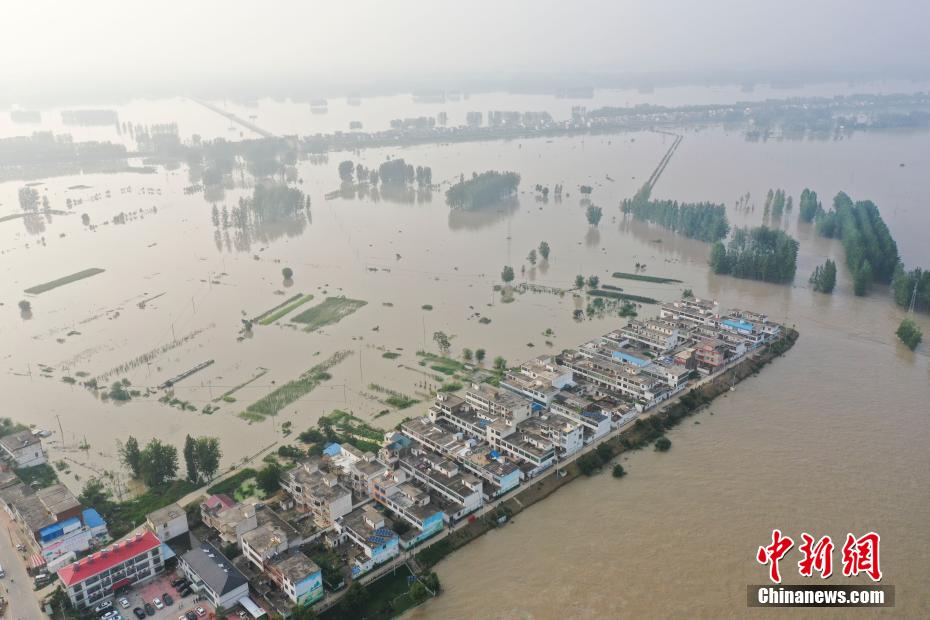 Anhui: área de armazenamento de inundações em Mengwa entra em operação