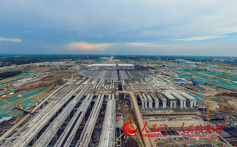 Galeria: Fotos aéreas da estação ferroviária interurbana de Xiongan