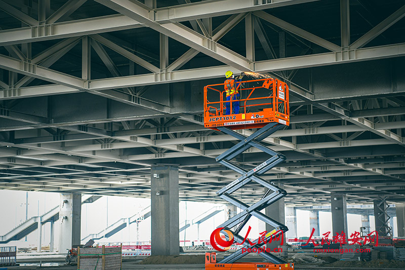 Galeria: Fotos aéreas da estação ferroviária interurbana de Xiongan