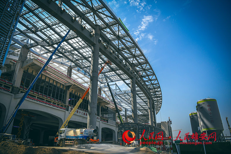 Galeria: Fotos aéreas da estação ferroviária interurbana de Xiongan