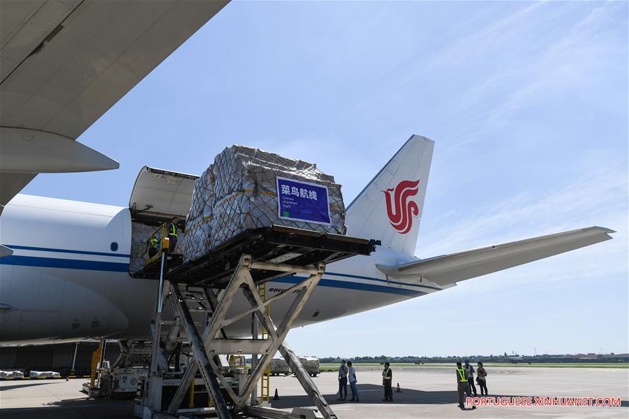 Rota aérea de carga ligando Hangzhou a Madrid é inaugurada