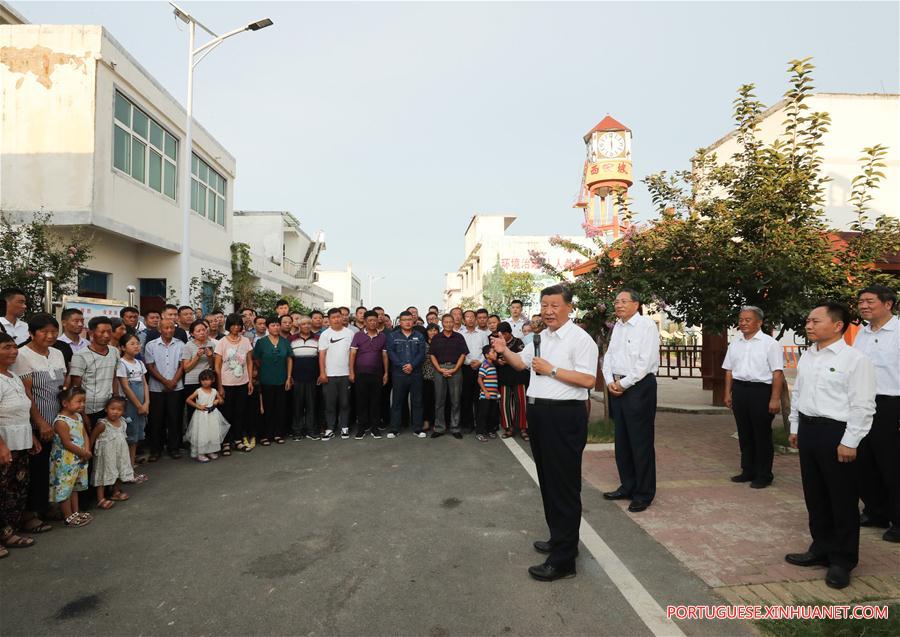 Xi inspeciona Província de Anhui, no leste da China