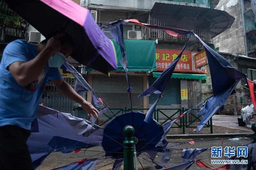 Macau emite sinal de tufão nº 10 e alerta vermelho para tempestade