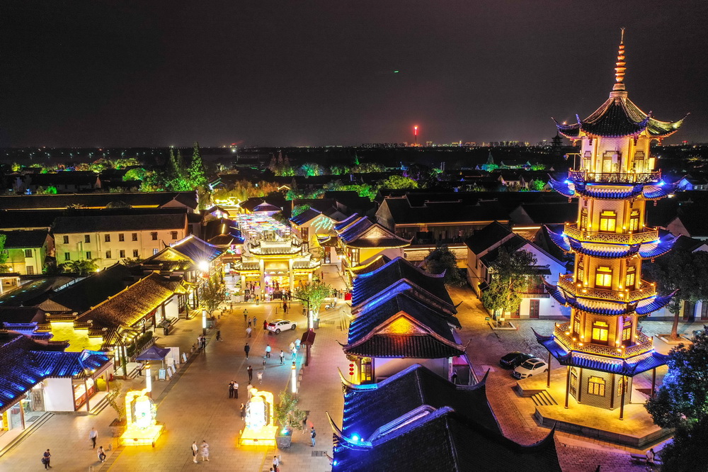 Galeria: paisagem noturna da vila de Zhouzhuang

