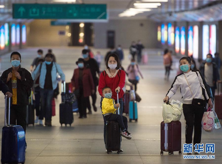 Wuhan：Estação Ferroviária de Hankou estréia pico no retorno de passageiros